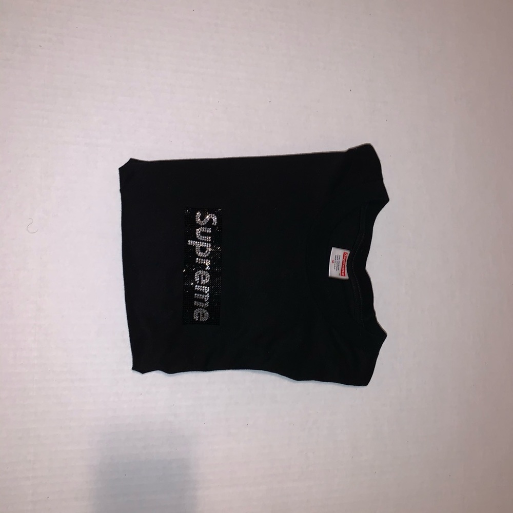 Supreme Swarovski boxlogo tee